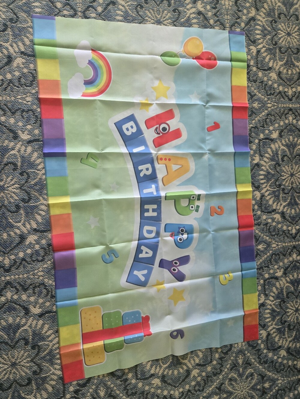 Happy Birthday Kids Party Backdrop - Multicolor
